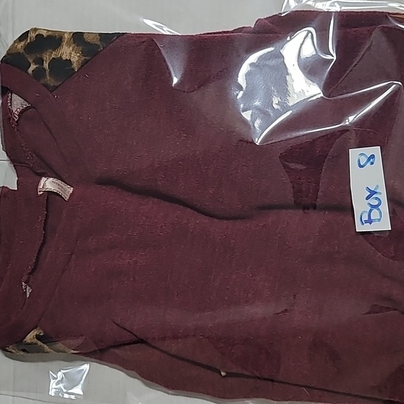 GIDDY UP GLAMOUR Black/cheetah Print Long Sleeve T-Shirt Size XL - Picture 5 of 5